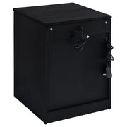 Fabre 1-drawer Extendable Top Nightstand Bedside Table Black Ash - 305792BLK