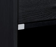 Fabre 1-drawer Extendable Top Nightstand Bedside Table Black Ash - 305792BLK