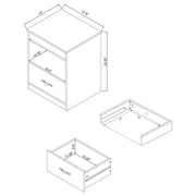 Fabre 1-drawer Extendable Top Nightstand Bedside Table Mango - 305792MGO