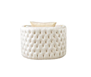 Fanci Ivory Velvet Chair - FANCIIVORY-CHAIR
