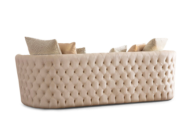 Fanci Ivory Velvet Living Room Set