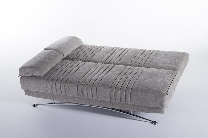 Fantasy 3 Seat Sleeper (Valencia Grey Plain Fabric) 1 Piece - DMV FurnitureSleeper Sofa
