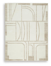 Farongrove Ivory/Beige 5'3" x 7' Area Rug - R407672