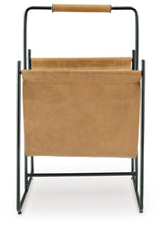 Faronworth Brown/Black Magazine Rack - A4000668