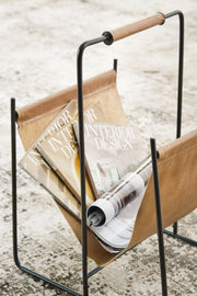 Faronworth Brown/Black Magazine Rack - A4000668