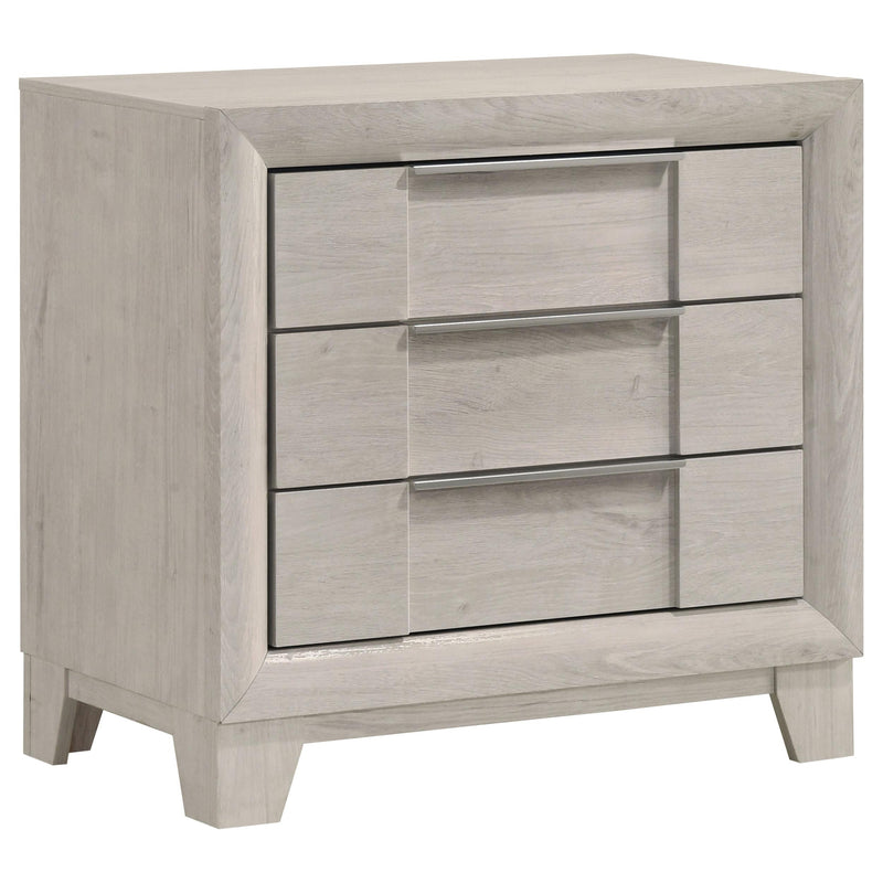 Farre 2-drawer Nightstand Bedside Table Washed Grey - 225112