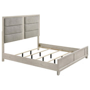 Farre 4-piece Eastern King Bedroom Set Washed Grey - 225111KE-S4