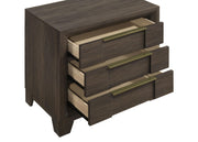 Farre 4-piece Eastern King Storage Bedroom Set Dark Brown / Beige - 225320KE-S4