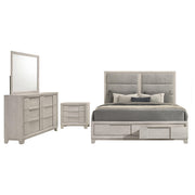 Farre 4-piece Queen Bedroom Set Washed Grey - 225110Q-S4