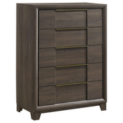Farre 5-drawer Chest of Drawers Dark Brown - 225325
