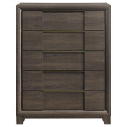 Farre 5-drawer Chest of Drawers Dark Brown - 225325
