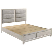 Farre 5-piece Eastern King Bedroom Set Washed Grey - 225110KE-S5