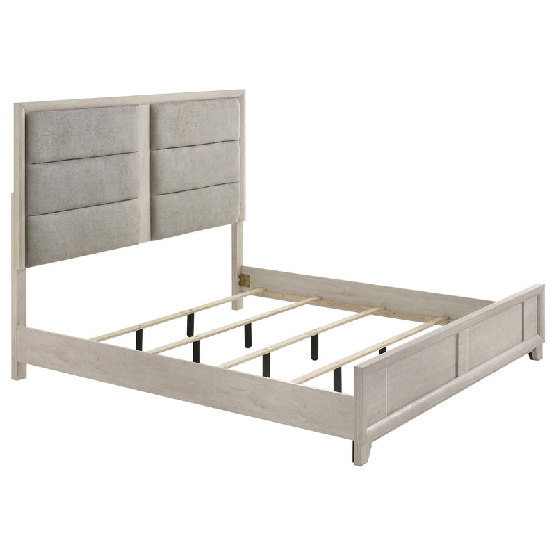 Farre 5-piece Eastern King Bedroom Set Washed Grey - 225111KE-S5