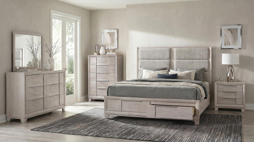 Farre 5-piece Queen Bedroom Set Washed Grey - 225110Q-S5