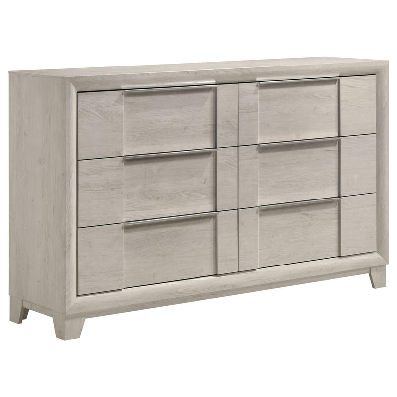 Farre 5-piece Queen Bedroom Set Washed Grey - 225111Q-S5