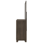 Farre 6-drawer Dresser with Mirror Dark Brown - 225323M