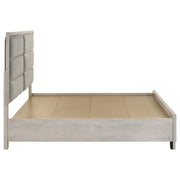 Farre Eastern King Upholstered Storage Platform Bed Washed Grey - 225110KE