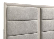 Farre Queen Upholstered Platform Panel Bed Washed Grey - 225111Q