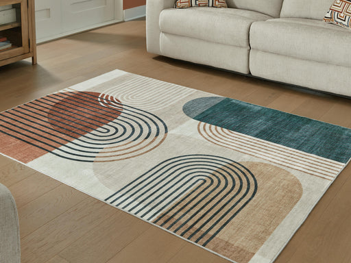 Farrendale Multi Washable 8' x 10' Area Rug - R407381