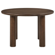 Faulkner 5-piece 48-inch Round Dining Set Cream - 115600-S5A