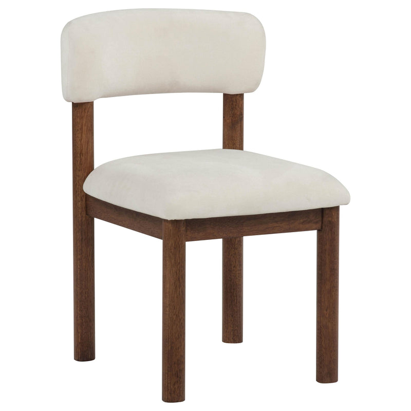 Faulkner 5-piece 48-inch Round Dining Set Cream - 115600-S5A