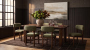 Faulkner 7-piece 84-inch Extension Dining Set Moss Green - 115601-S7B