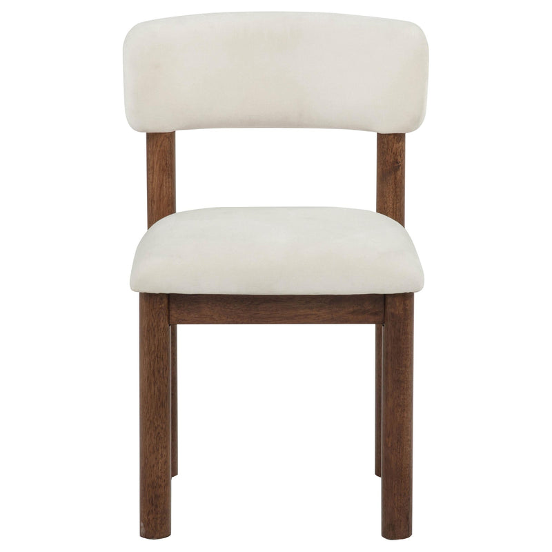 Faulkner Upholstered Dining Side Chair Cream (Set of 2) - 115602CRM