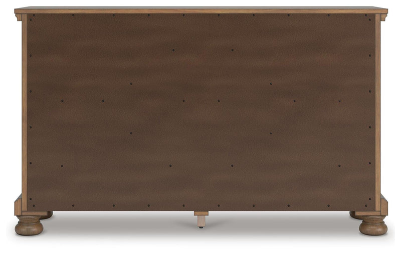 Feddinger California King Panel Bed with Dresser and Nightstand in Medium Brown - PKG022331