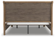 Feddinger California King Storage Sleigh Bed with Dresser and Nightstand in Medium Brown - PKG022347