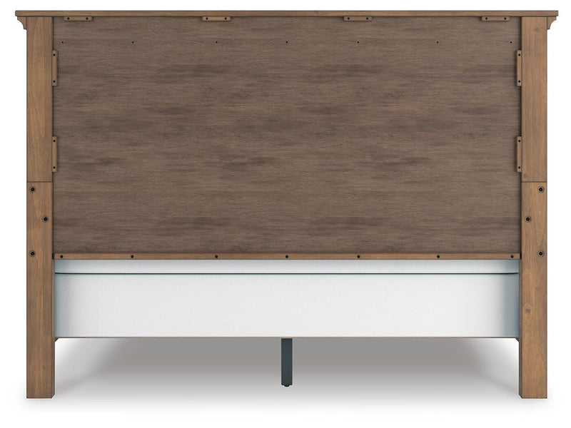 Feddinger King Panel Bed with Dresser in Medium Brown - PKG022322