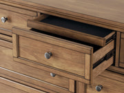 Feddinger King Panel Bed with Dresser in Medium Brown - PKG022322