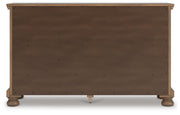 Feddinger King Panel Bed with Dresser in Medium Brown - PKG022322
