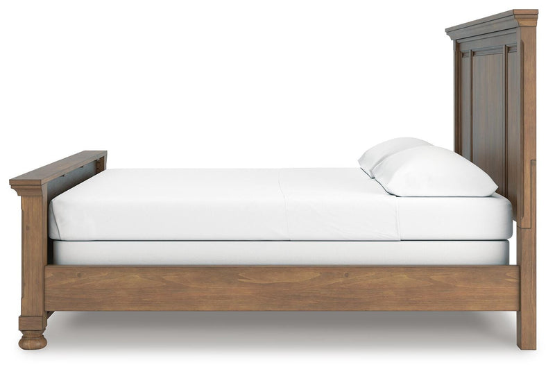 Feddinger Medium Brown California King Panel Bed - PCB779B7