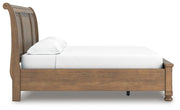 Feddinger Medium Brown California King Storage Sleigh Bed - PCB779B9