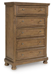 Feddinger Medium Brown Chest of Drawers - PCB779-46