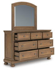 Feddinger Medium Brown Dresser and Mirror - PCB779B1