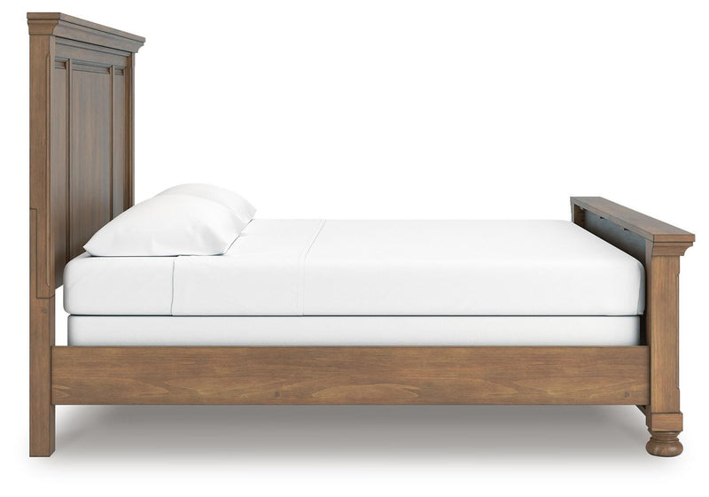 Feddinger Medium Brown King Panel Bed - PCB779B6