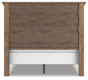 Feddinger Medium Brown Queen Panel Bed, Dresser, Mirror, Chest and Nightstand - PCB779B10