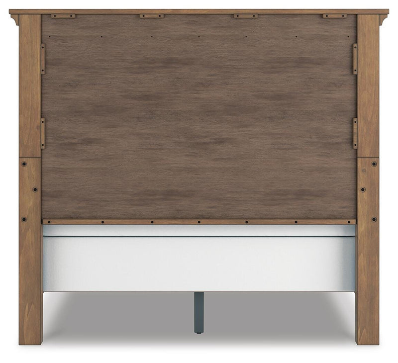 Feddinger Queen Panel Bed with Dresser and Nightstand in Medium Brown - PKG022307