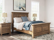 Feddinger Queen Panel Bed with Dresser in Medium Brown - PKG022306
