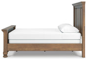 Feddinger Queen Panel Bed with Mirrored Dresser and 2 Nightstands in Medium Brown - PKG022301