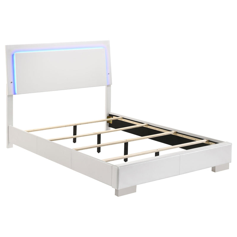 Felicity 4-piece Twin Bedroom Set White High Gloss - 203500T-S4L
