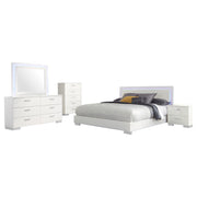 Felicity 5-piece California King Bedroom Set White Gloss - 203500KW-S5L