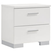 Felicity 5-piece California King Platform Bedroom Set White - 203510KW-S5