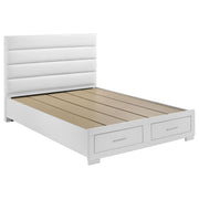 Felicity 5-piece Eastern King Platform Bedroom Set White - 203510KE-S5