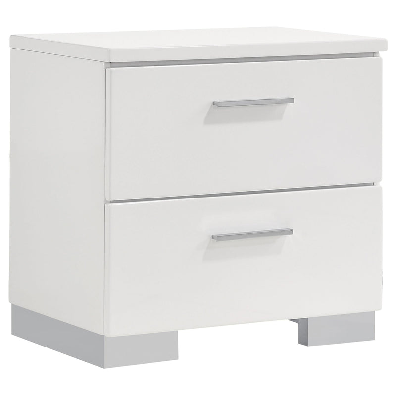 Felicity 5-piece Queen Bedroom Set White High Gloss - 203500Q-S5