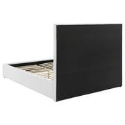 Felicity 53-inch Upholstered Eastern King Platform Bed White - 203511KE