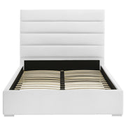 Felicity 53-inch Upholstered Full Platform Bed White - 203511F