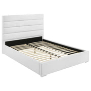 Felicity 53-inch Upholstered Queen Platform Bed White - 203511Q