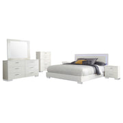 Felicity 6-piece California King Bedroom Set White Gloss - 203500KW-S6